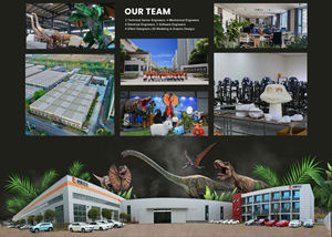 Dinosaurio Animatrónico de Tamaño Real para Parques Temáticos, Baryonyx de Fibra de Vidrio y Metal para Interiores, Ideal para Aeropuertos, Centros Comerciales, Guarderías y Salas de Juego - Product Image 3