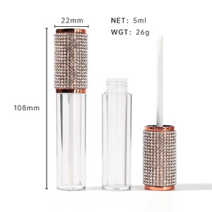 Wholesale Private Label Vegan Cruelty Free Waterproof Lipgloss <b>Lipstick</b> Your Logo-Colorful Medium Brand AS/ABS Material Cosmetic - Product Image 2