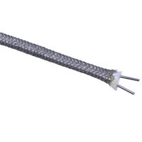 Cable de Compensación para Termopar Tipo K/J/E/T/N con Aislamiento de PVC/Silicona/FEP/Acero Inoxidable/Fibra de Vidrio, Cable de Extensión