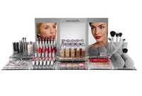Nouveauté cosmétiques maquillage magasin outils pour rouges à lèvres fond de teint liquide vernis à ongles personnaliser présentoir de table acrylique