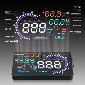 Affichage tête haute Weiying HUD OBD pour <span class=keywords><strong>voiture</strong></span>, projecteur de <span class=keywords><strong>vitesse</strong></span> haute définition universel, ordinateur de bord portable, affichage LED A8 - Product Image 2