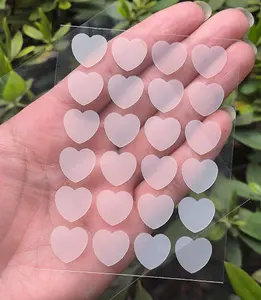 Patch de boutons d'acné hydrocolloïdale en forme de cœur Transparent personnalisé 24 points