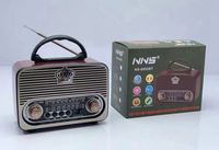 NNS NS-8092BT – Radio rétro classique Vintage Fm Am Sw 3 bandes, Radio Rechargeable avec Usb Sd Tf lecteur Mp3, Radio en bois