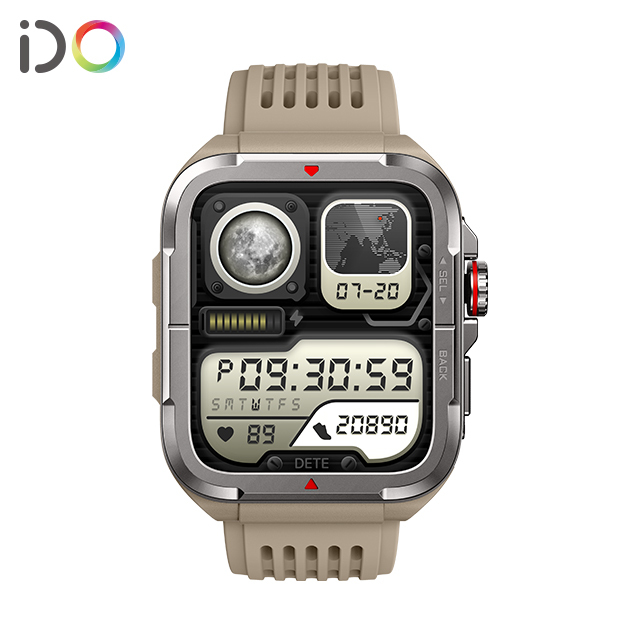 1.8"HD Electronics Fashion Smart Watch High-performance Fitness Smart Wereable Alexa Voice for IOT Smart Home Control