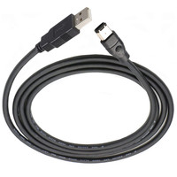Câble USB AM vers FireWire 1394 à 6 broches en cuivre pur standard IEEE 400 pour connexion de carte son YR-1394-A5-01