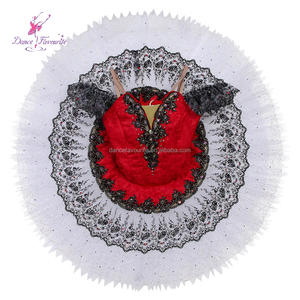 Tutú <span class=keywords><strong>de</strong></span> Tul Rígido Blanco con Corpiño Rojo Personalizado para Adultos B26654, Tutú <span class=keywords><strong>de</strong></span> Danza Profesional <span class=keywords><strong>de</strong></span> <span class=keywords><strong>Cascanueces</strong></span>, Tutú <span class=keywords><strong>de</strong></span> <span class=keywords><strong>Hada</strong></span> Azucarada Paquita - Product Image 1