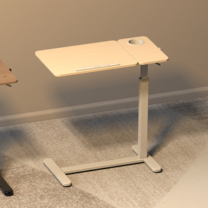 Trắng Chiều Cao Có Thể Điều Chỉnh Bệnh Viện Bàn Ăn Bàn Máy Tính Di Động Máy Trạm Ngồi Đứng Sofa Giường Bên Máy Tính Xách Tay Bàn Với Xoay Bảng Điều Chỉnh - Product Image 6