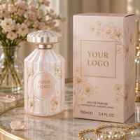 Parfum Personnalisé pour Femme, Design Côtelé Printanier, 100ml EDP, Notes Florales Longue Durée, Vaporisateur Personnalisé avec Logo