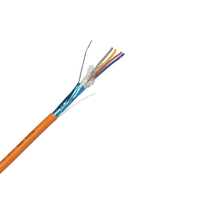 Cable de Alarma contra Incendios HOTION, 4 Hilos, Cobre Desnudo Trenzado, Blindaje de Lámina de Aluminio, Cubierta LSZH, Protección de Goma de Silicona, Cable Resistente al Fuego