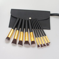 Ensemble de 10 pinceaux de maquillage multicolores, pinceau correcteur, pinceau à paupières, marque privée, pinceaux de maquillage doux