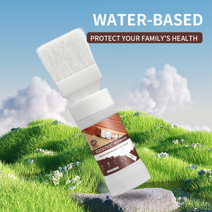 Juego de brochas de resina a base de agua para bricolaje con revestimiento líquido para teñir madera en interiores/exteriores y tiza para madera - Product Image 5