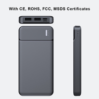 Banque d'Alimentation Mince Mini Recharge Rapide 20000mAh Powerbank 10000mAh avec Logo Personnalisé