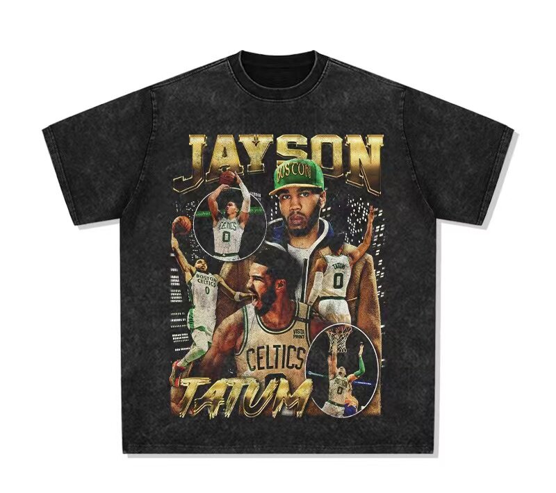 สีดำฟอกแบบ Tatum