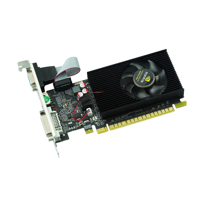 Placa de vídeo vga 512mb 1gb ddr2 64bit, placa gráfica gpu