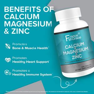 Tabletas de Magnesio y Zinc 3 en 1 de Fábrica GMP, Apoyo para la Salud de Huesos, Nervios y Músculos para Mujeres y Hombres, Suplemento de Magnesio y Zinc - Product Image 2