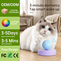 Jouet interactif automatique d'intérieur OEM ODM pour chats et chiens, stimule l'instinct de chasse avec une balle auto-mobile, soulage l'ennui
