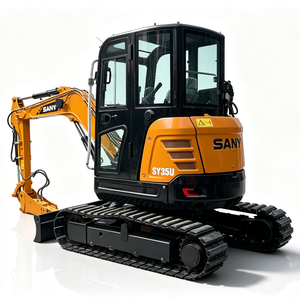 Miniexcavadora de 3.5 Toneladas con Giro Cero y Martillo Hidráulico, Tubería de Martillo Preinstalada para Trabajos de Demolición - Product Image 1
