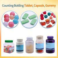 Nouvelle conception de ligne de production de comptage automatique de capsules et de comprimés avec caméra CCD, ligne de comptage et d'emballage de capsules et de comprimés