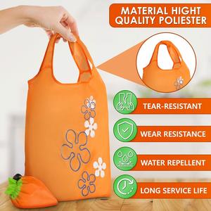 Sac de courses promotionnel pliable et portable, couleur unie, sac de rangement triangulaire, sac de courses personnalisé respectueux de l'environnement - Product Image 3