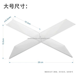 Hiện đại Acrylic kệ sách hiển thị đứng có thể gập lại đọc khay chủ với rõ ràng/trắng/đen cuốn sách tùy chọn lưu trữ - Product Image 2