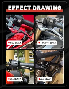 Leviers de frein et d'embrayage <span class=keywords><strong>r</strong></span>églables en aluminium CNC 5D pour moto <span class=keywords><strong>Kawasaki</strong></span> Z1000SX/NINJA 1000/Tourer Z1000 <span class=keywords><strong>SX</strong></span> 2011-2016 - Product Image 3