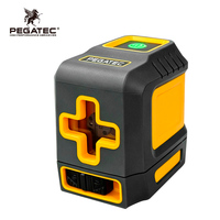 Niveau laser rouge PEGATEC pour usage industriel et bricolage avec auto-nivellement électronique et batterie au lithium