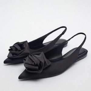 Scarpe con Tacco a Fiori Autunnali da Donna, Tacco Alto con Cinturino alla Caviglia, Décolleté Slingback Viola con Punta Aperta in Raso Antiscivolo, Tendenza Moda per Matrimoni - Product Image 4