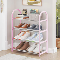 Étagère à chaussures en plastique économique et bon marché, étagère de rangement multi-niveaux, armoire pour la maison, le dortoir, organisateur de rangement de chaussures durable