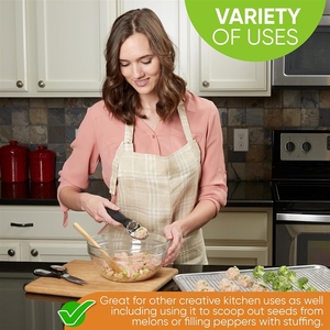 ที่ตักน้ำแข็งแบบหนาพิเศษ สำหรับ<span class=keywords><strong>ทำ</strong></span>เจลาโต้ ซอร์เบต์ แป้ง<span class=keywords><strong>ค</strong></span>ุกกี้ แคนตาลูป โยเกิร์ตแช่แข็ง - ใช้กับเครื่องล้างจานได้ - Product Image 5