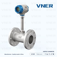 Débitmètre vortex en acier inoxydable haute pression DN15-DN400, normes PN ANSI, personnalisable OEM pour vapeurs, liquides, eau et huile