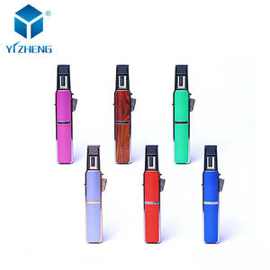 Encendedor de Gas Butano Recargable de Metal, Portátil, Mini, Resistente al Viento, con Llama de Color, Personalizable con Logotipo, Económico, para Camping y Cigarrillos - Product Image 1