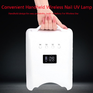 Lampe à ongles LED UV sans fil 78W, fonctionne sur batterie, séchage rapide, rechargeable, machine de photothérapie, logo personnalisé, sécheuse à ongles - Product Image 3