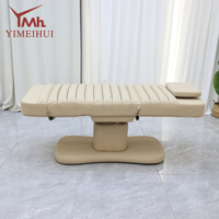 Fauteuil de Beauté Électrique Hydraulique Européen pour Salon et Spa, Lit de Massage Facial Réglable avec Dossier Inclinable, Équipement d'Esthéticienne Professionnel