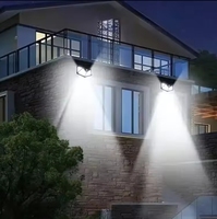 IP65 étanche extérieur 100LED mur solaire lumière capteur de mouvement jardin réverbère pour une utilisation de jour et de nuit