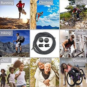 Cordones Elásticos Premium Sin Atar para Niños y Adultos, Cordones <span class=keywords><strong>de</strong></span> Goma <span class=keywords><strong>de</strong></span> Alta Elasticidad para Zapatillas y Calzado Casual - Product Image 5