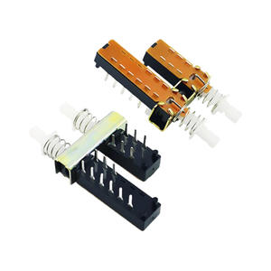 Interrupteur à clavier de piano 12 broches 6 broches 8 broches A03 Droit Auto-bloquant Déverrouillable CC Simple rangée 3 broches PS 12E05 22E05 - Product Image 1