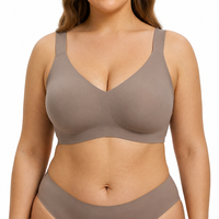 Bralette con Tirantes Ajustables y Transpirables, Copa 3/4, Tirantes Anchos, Talla Grande, Directo de Fábrica