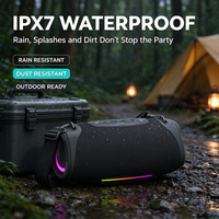 Enceinte de fête robuste avec basses profondes, lumières RGB, étanche IPX7, 80W, 5000mAh, pour la maison/le camping, 1 Connect 99