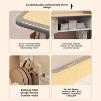 Ensemble table et chaise d'étude en métal moderne, durable et économique à faible MOQ pour l'école et le bureau à domicile