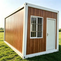 Maison conteneur en acier détachable de 20 pieds, bureau à domicile, logement secondaire, cabane préfabriquée pour jardin, design moderne, respirante, totale