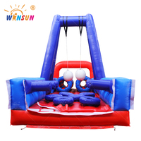 WINSUN Parque Infantil Interior/Exterior, Circuito de Obstáculos Inflable, Castillo Hinchable, Brincolín para Adultos