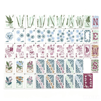 Tuiles de Mahjong Hallmark Miss Heirloom personnalisées gravées en acrylique, ensemble de 160 tuiles de Mahjong américaines de luxe pour les soirées de jeu en famille