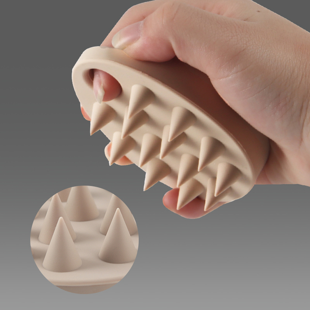 Soft Silicone Head Scrubber Scalp Massager Shampoo Brush for Relaxing Scalp Massage