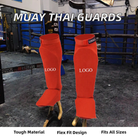 Protège-tibias élastiques personnalisables à fermeture auto-agrippante pour Muay Thai, protections de jambe rembourrées pour la boxe et les arts martiaux