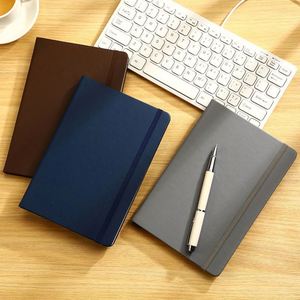 A5 PU Notebook Hardcover High Quality Waterproof Thickened School Record Diary Enterprise Customized LOGO Business <b>Gift</b> - Product Image 1