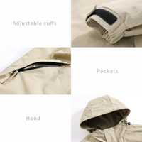 Veste matelassée unisexe style montagne hiver avec capuche, fermeture éclair, coupe-vent, toile délavée, décontractée, multi-poches