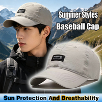 Gorra de Béisbol Curva de PVC de 6 Paneles, Deportiva, Transpirable, Impermeable, Unisex, Ajustable, con Hebilla Metálica, Impresión Digital, para las Cuatro Estaciones