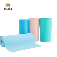 Tissu non tissé spunbond en rouleau, stock de fin de série, Inde Thaïlande, TNT, textile non tissé pour doublure de chaussures