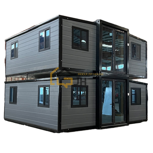 منزل حاويات فولاذية قابل للطي والتوسيع 20 قدم و40 قدم، فيلات مسبقة الصنع جاهزة بـ 2-4 غرف نوم، مبنى مكتبي، فندق، ورشة عمل، للاستخدام الخارجي - Product Image 1