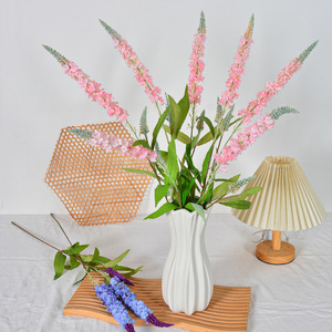 Fleurs artificielles Laixing, mélange de soie réaliste, bouquet de décoration pour mariage et maison, style campagnard, arrangement de fleurs séchées nordiques - Product Image 4